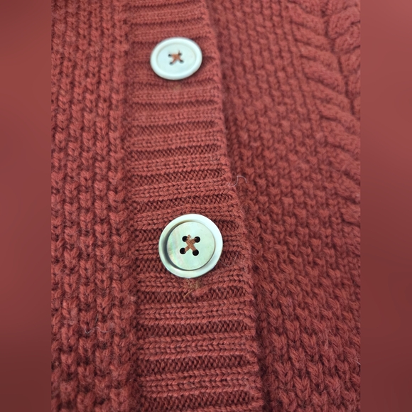 Vintage Wool Cardigan Sweater Current Brand 70's 80's - Picture 4 of 8